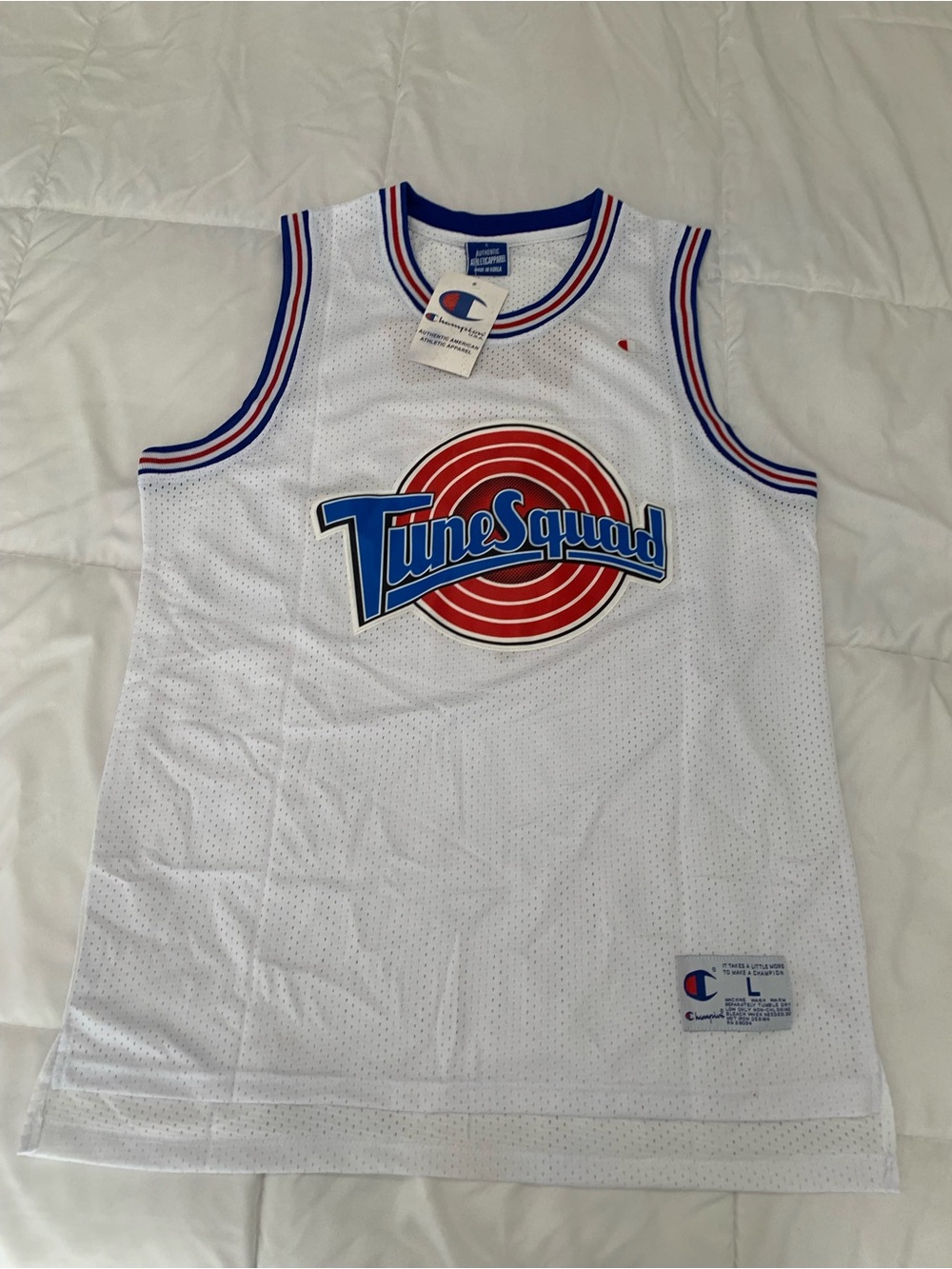 New with tags Champion Tune Squad jersey size L